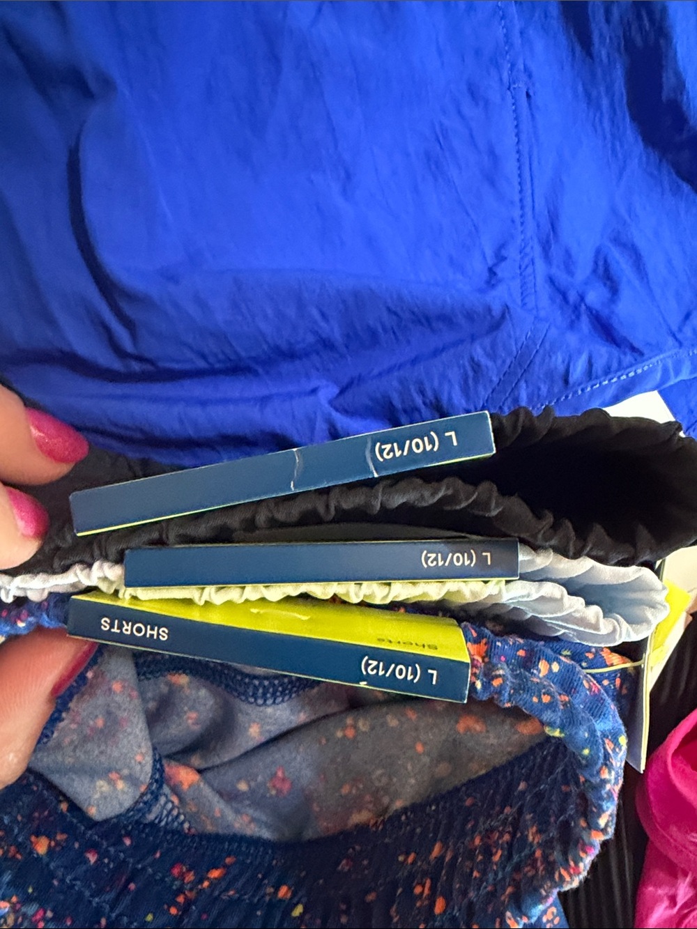 all in motion Kids Shorts Pack - Blue Splash, Black, White, Royal Blue - Picture 5 of 9